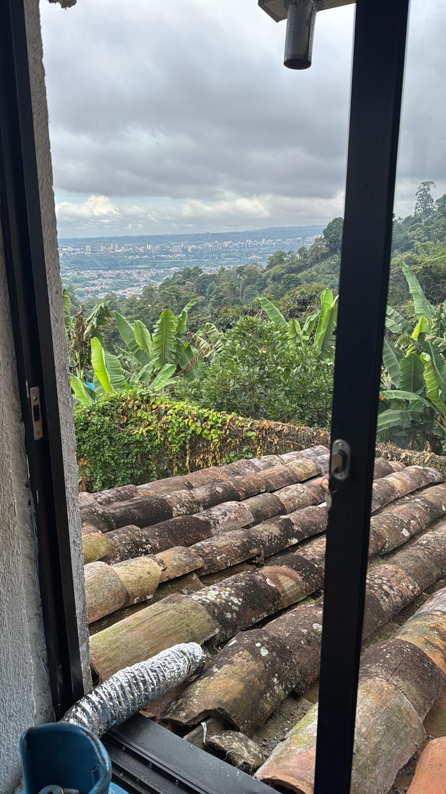 View from El Fénix across the coffee-growing hills of Quindío